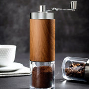 Coffee Manual Hand Grinder Portable Wood Grain Stainless Steel Coffee Grinders - StepUp Coffee