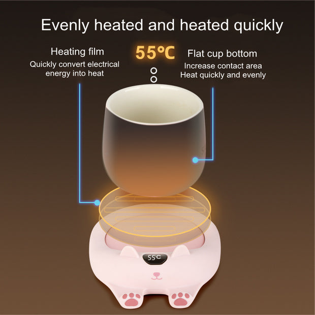 Coaster Insulation Base USB Gift Smart Constant Warm Coaster Coffee warmer - StepUp Coffee