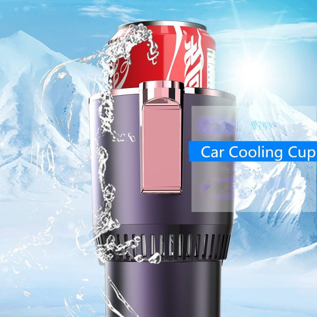 2 in 1 Car Cup Warmer Cooler Holder Quick Electric Cooling Cup Portable  Auto Car Smart Heating Cooling Cup Mug Holder for DC 12V Vehicle Mounted  Power
