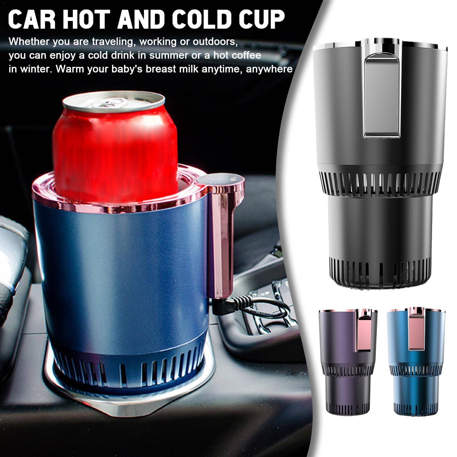 auto coffee cup warmer Car Heating Water Cup Car Coffee Warmer Beverage Temperature Display, Size: 12oz