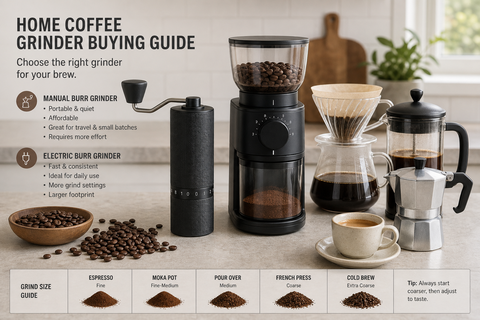 How to Choose a Coffee Grinder for Home Use