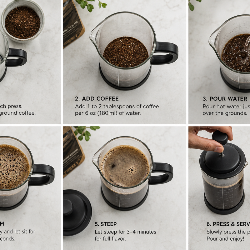 How to Make Coffee in a French Press Step by Step