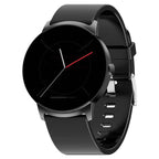 Modern Blood Glucose ECG Smart Watch with a minimalist black dial, fitness tracking, and biometric monitoring for health-conscious users.