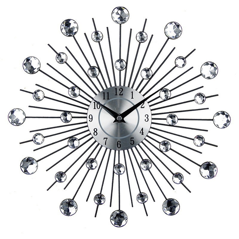 a clock that has a bunch of balls on it