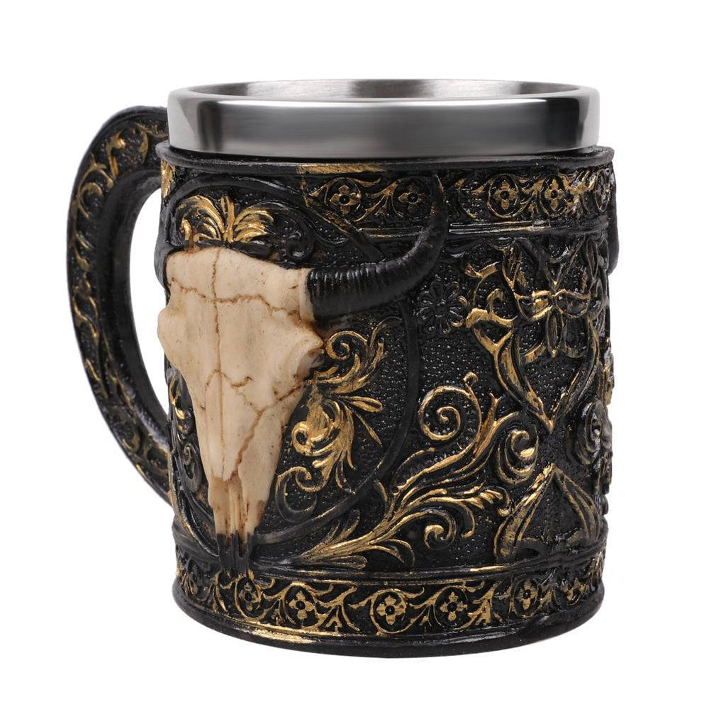 Sheep Skull 3D Coffee Mugs Stainless Steel 350ml Coffee travel mug - StepUp Coffee