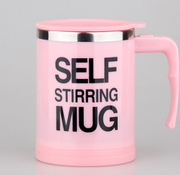 Coffee Self Stirrer Mug With Creative Handle, With Lid Coffee travel mug - StepUp Coffee