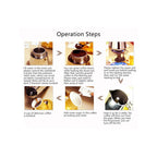 Stainless Steel Hand-Pushed Moka Pot – 6-Cup (Italian Style Stovetop Coffee Maker)