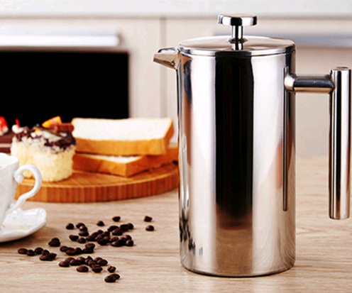 Double Stainless Steel Coffee Pot French Coffee Press Pot Insulation Pot Tea Maker Pressure Pot 0 - StepUp Coffee