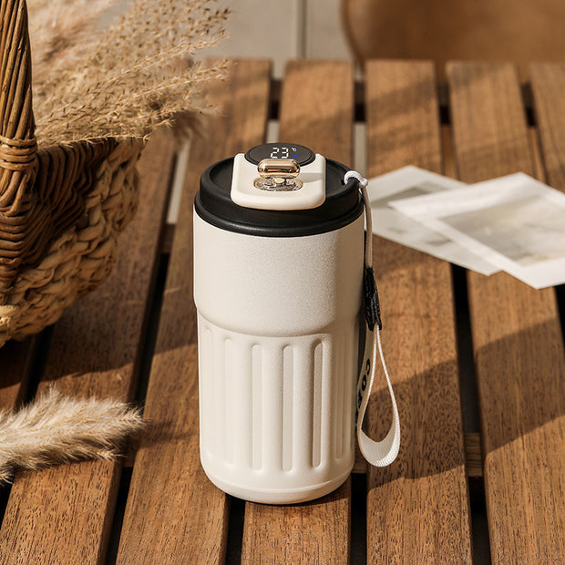 Smart Digital Thermal Bottle | Stainless Steel Coffee Mug with Temperature Display 450ml