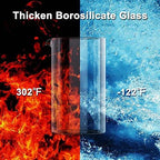 French Press Coffee Maker with black design, 100% BPA-free and dishwasher safe. Available in 12oz & 21oz sizes for a perfect brew at home.