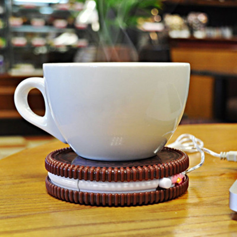 Portable Cookie Shape Cup Mat USB Power Supply Cable Coffee warmer - StepUp Coffee