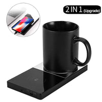 Heating Mug Cup Warmer Electric Wireless Charger For Home Office Coffee Milk Coffee travel mug - StepUp Coffee