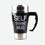 Automatic stirring coffee cup