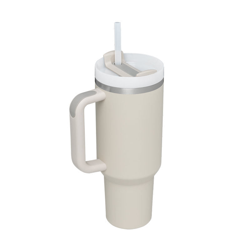 Thermal Mug 40oz Straw Coffee Insulation Cup With Handle BPA Free