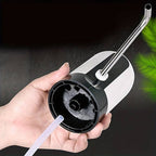 Hand lifted the pump showing the bottom conections