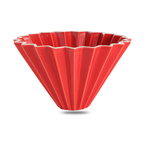 Hand brewed coffee origami filter cup