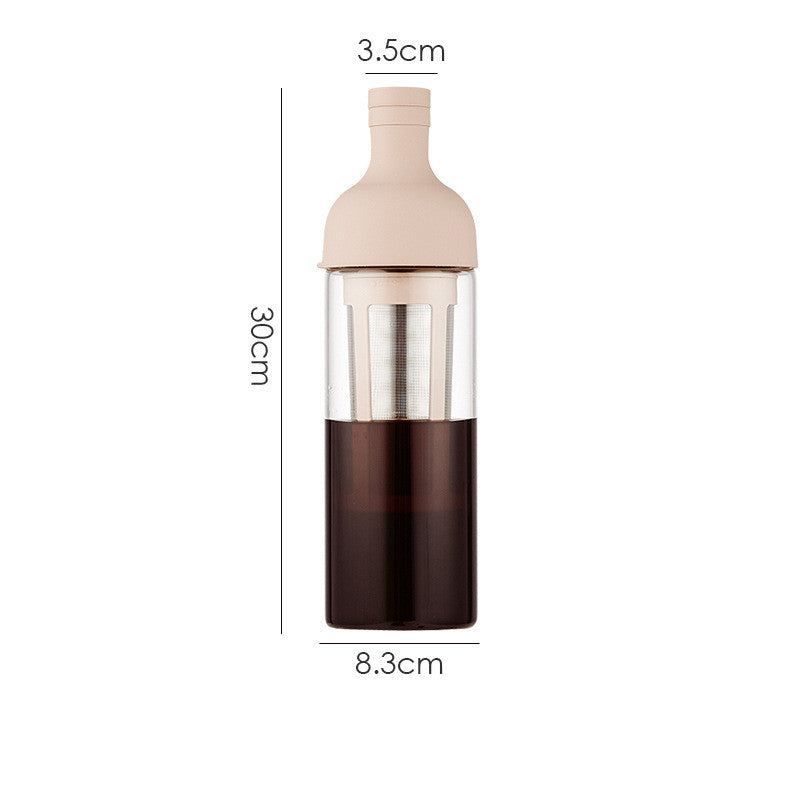 Glass Coffee Pot Mocha Cold Brew Cafetera Filter Coffee Pot Tea Infuser