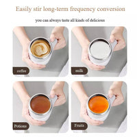 Self Stirring Cup Coffee Cup Rechargeable Coffee travel mug - StepUp Coffee