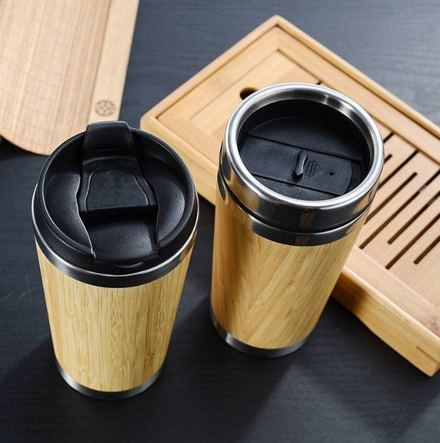 Bamboo Coffee Cup – 14oz Thermal Insulating, Eco-Friendly Mug