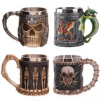 Skull Mugs Coffee 400ML Coffee Mugs - StepUp Coffee