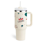 Thermal Mug 40oz Straw Coffee Insulation Cup With Handle BPA Free Coffee travel mug - StepUp Coffee