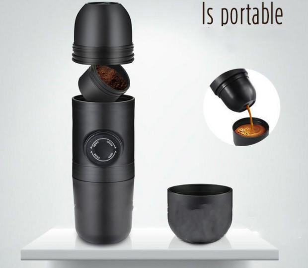 Condensed portable mini coffee machine