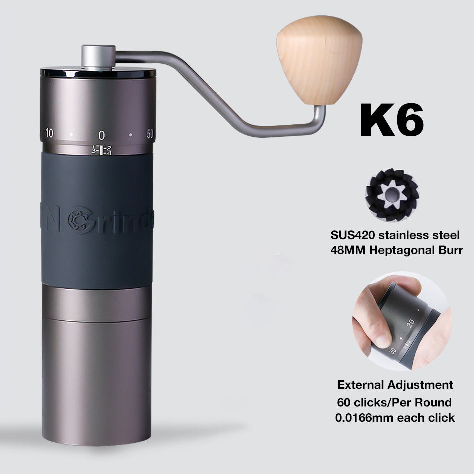 Portable Hand Crank Coffee Grinder – Manual, Adjustable Burrs, and Travel-Friendly