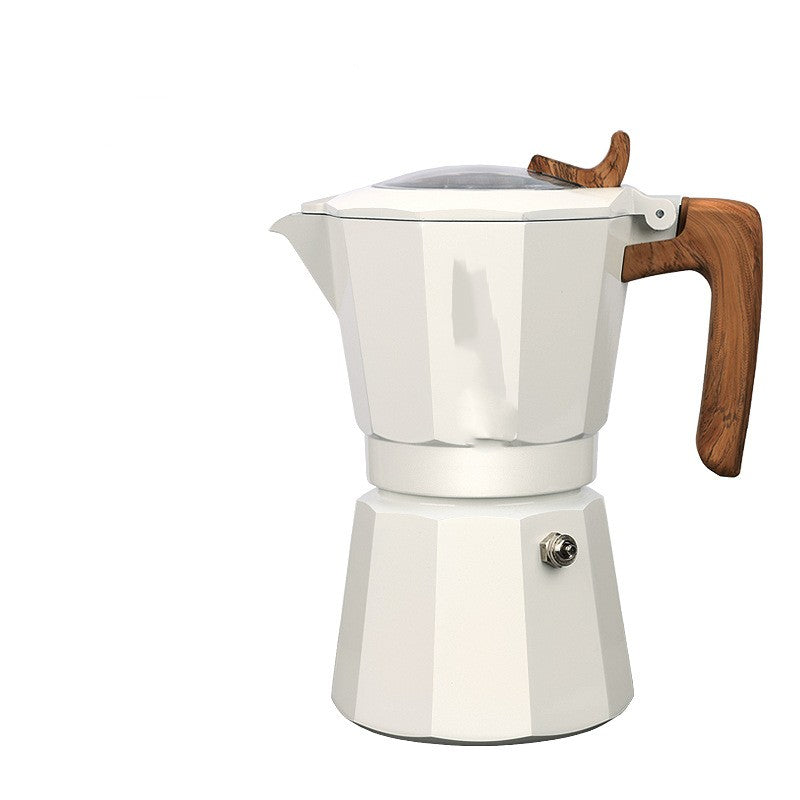 Outdoor Camping Italian Double Valve Mocha Kettle