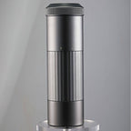 Sleek Portable Wireless Bean Grinder standing upright. Modern design with USB charging, ideal for fresh coffee grinding at home or on the go.