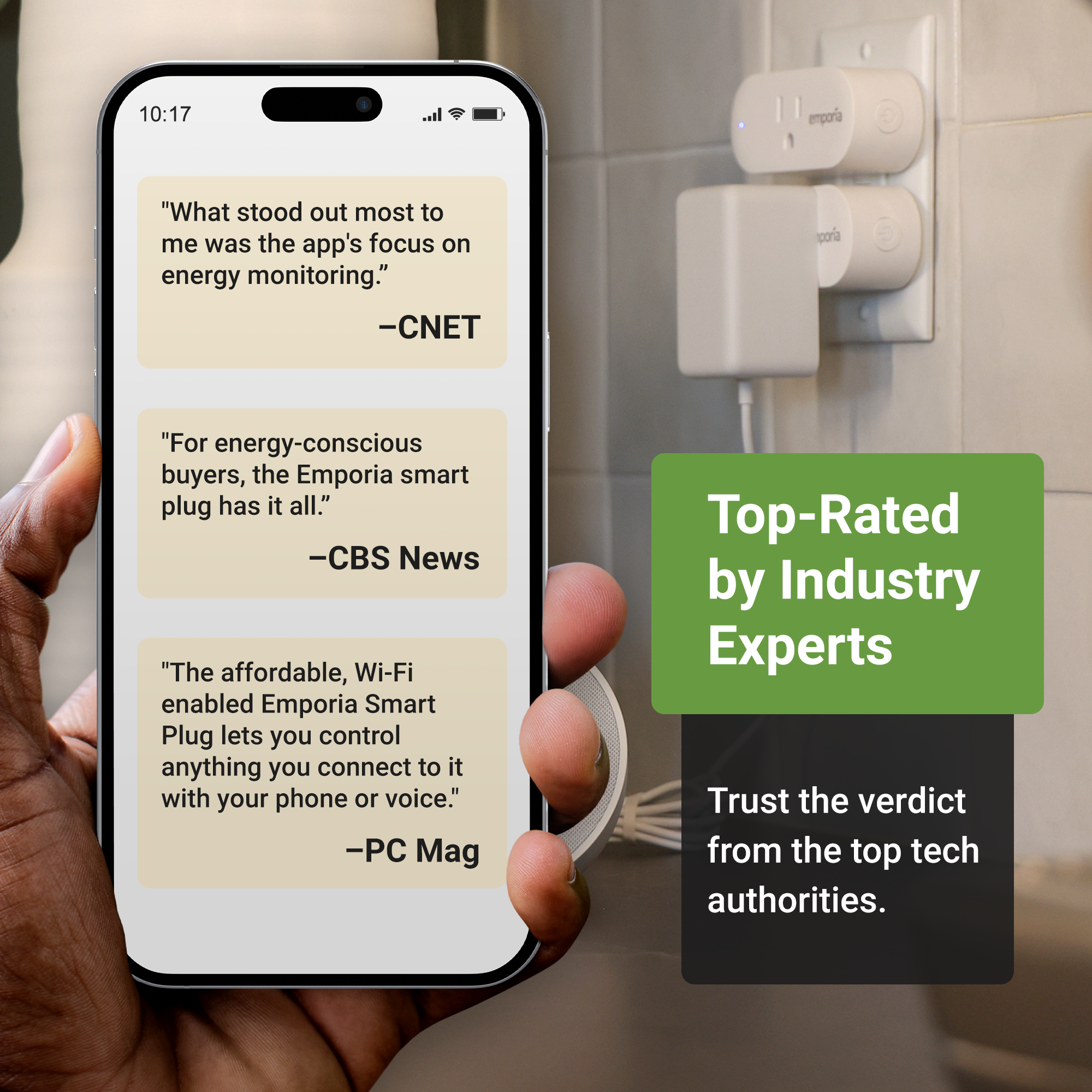 Emporia Smart Plug - Control Devices Remotely 2 pk