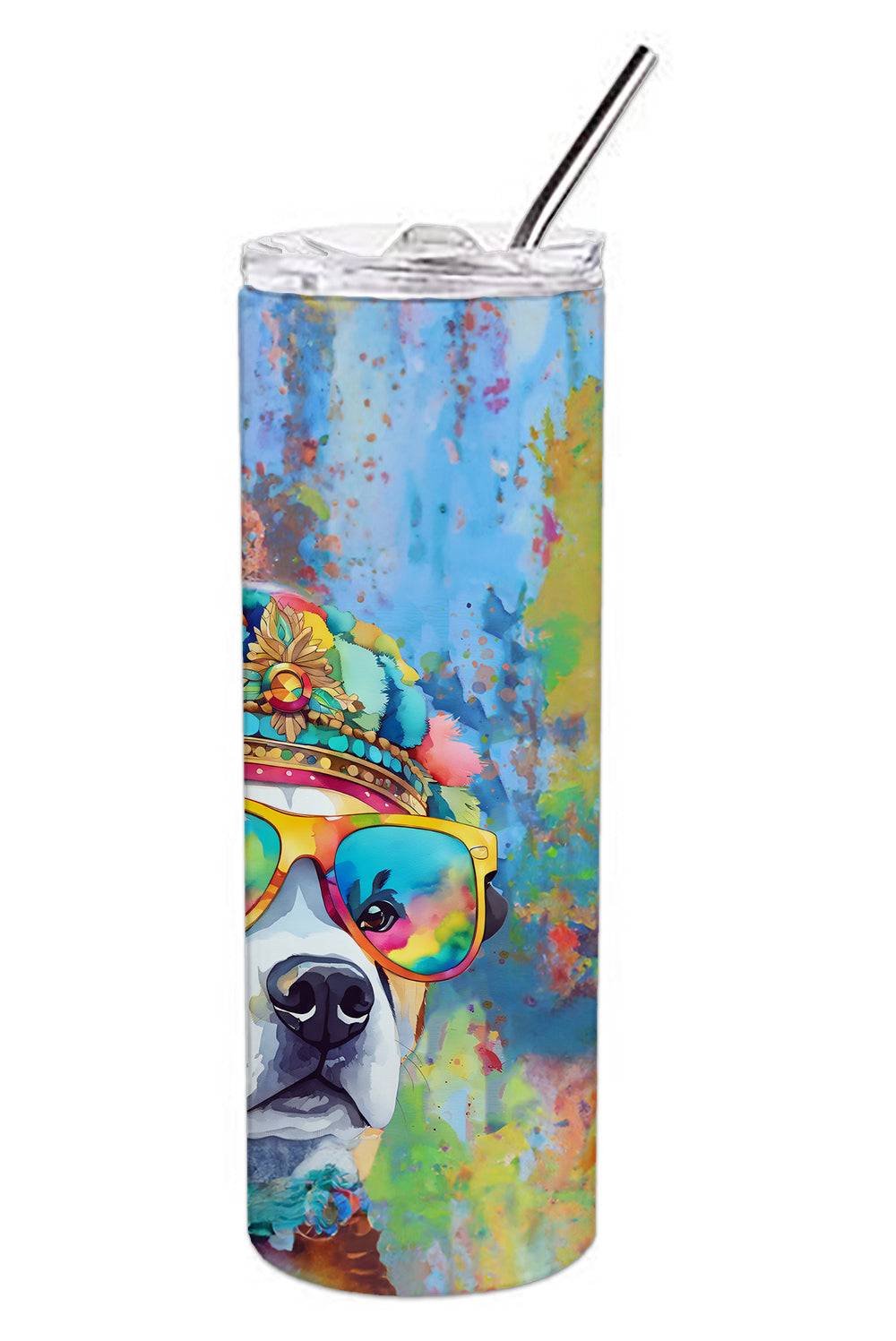 Akita Hippie Dawg Stainless Steel Skinny Tumbler – Eco-Friendly & Insulated