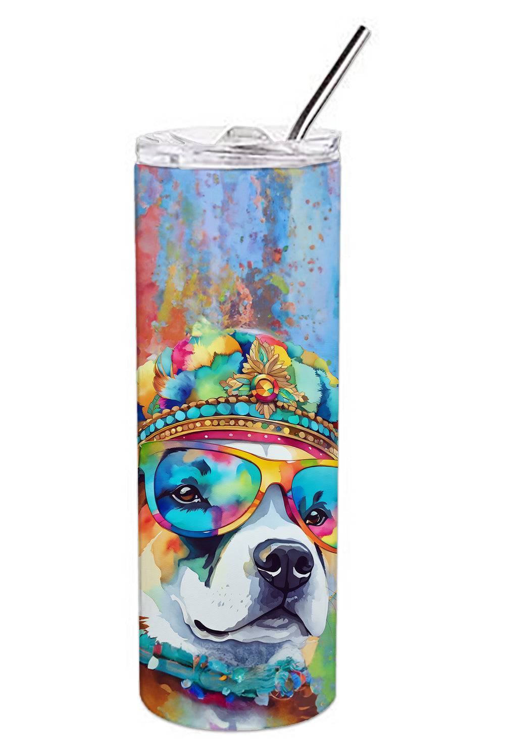 Akita Hippie Dawg Stainless Steel Skinny Tumbler – Eco-Friendly & Insulated