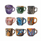 Crystal Coffee Mug – 14oz (Mineral-Inspired Resin Design)