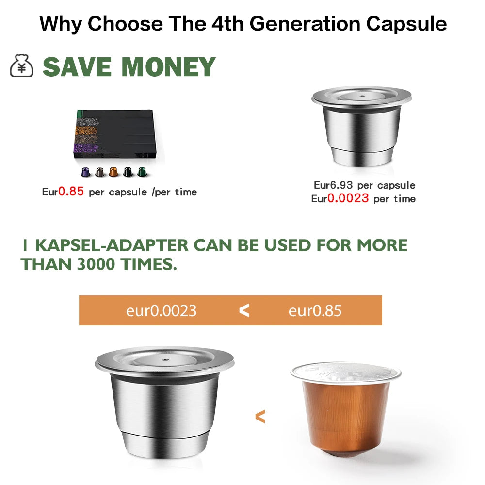 Steel Reusable Nespresso Pod