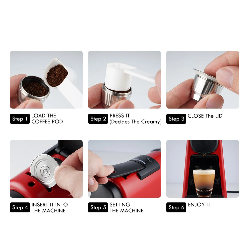 Steel Reusable Nespresso Pod