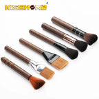 Rosewood coffee grinder cleaning brush with wood handle for espresso machine and coffee powder dusting
