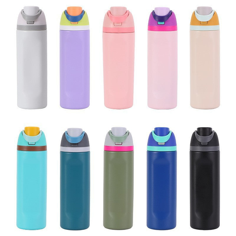 304 stainless steel insulated straw travel mug for hot or cold drinks, portable outdoor cup