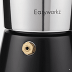 StepUp Stainless Steel Moka Pot – 4/6/10-Cup Stovetop Espresso Maker