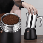 StepUp Stainless Steel Moka Pot – 4/6/10-Cup Stovetop Espresso Maker