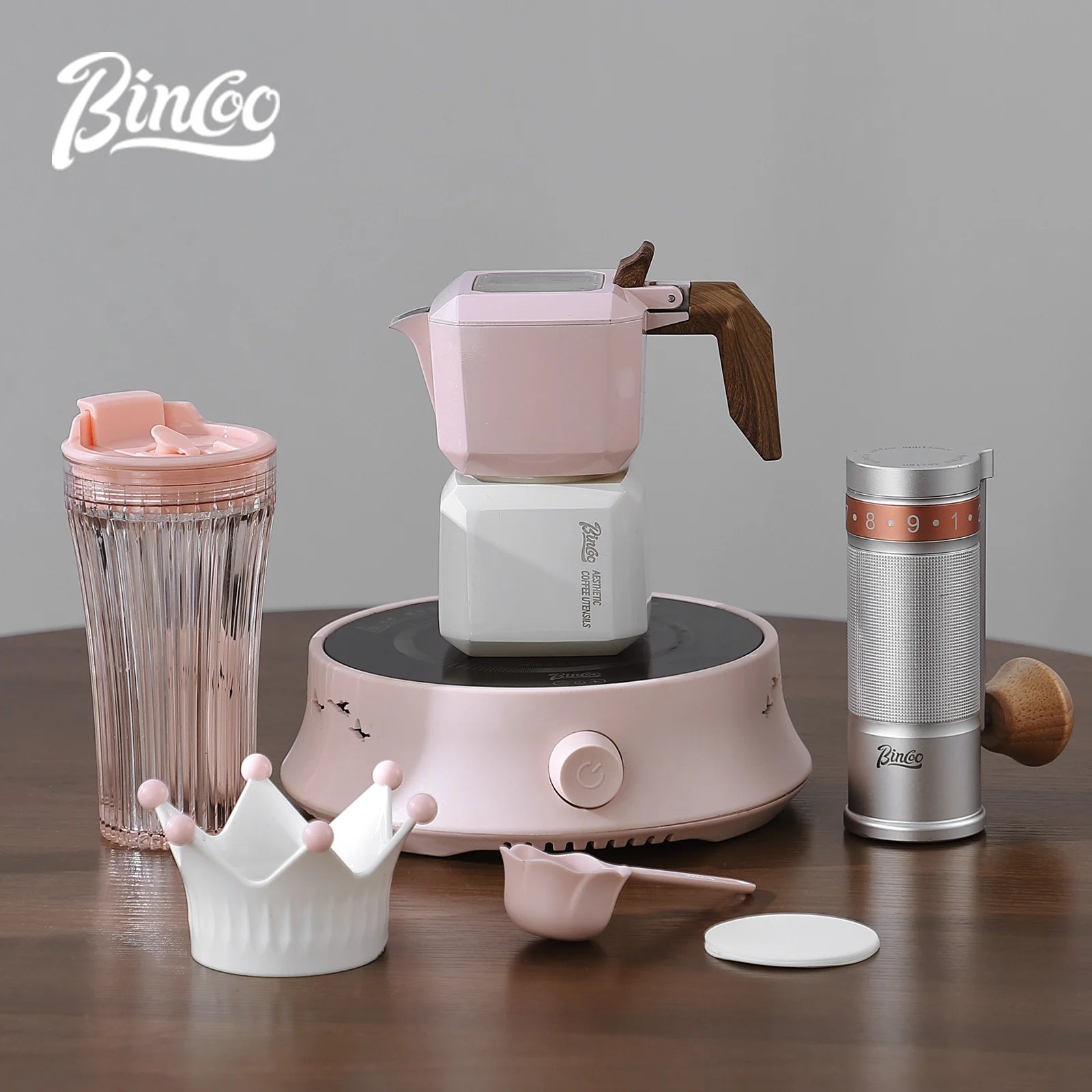 Double Valve Moka Pot Square Coffee Pot Espresso Pot Coffee Extraction Maker