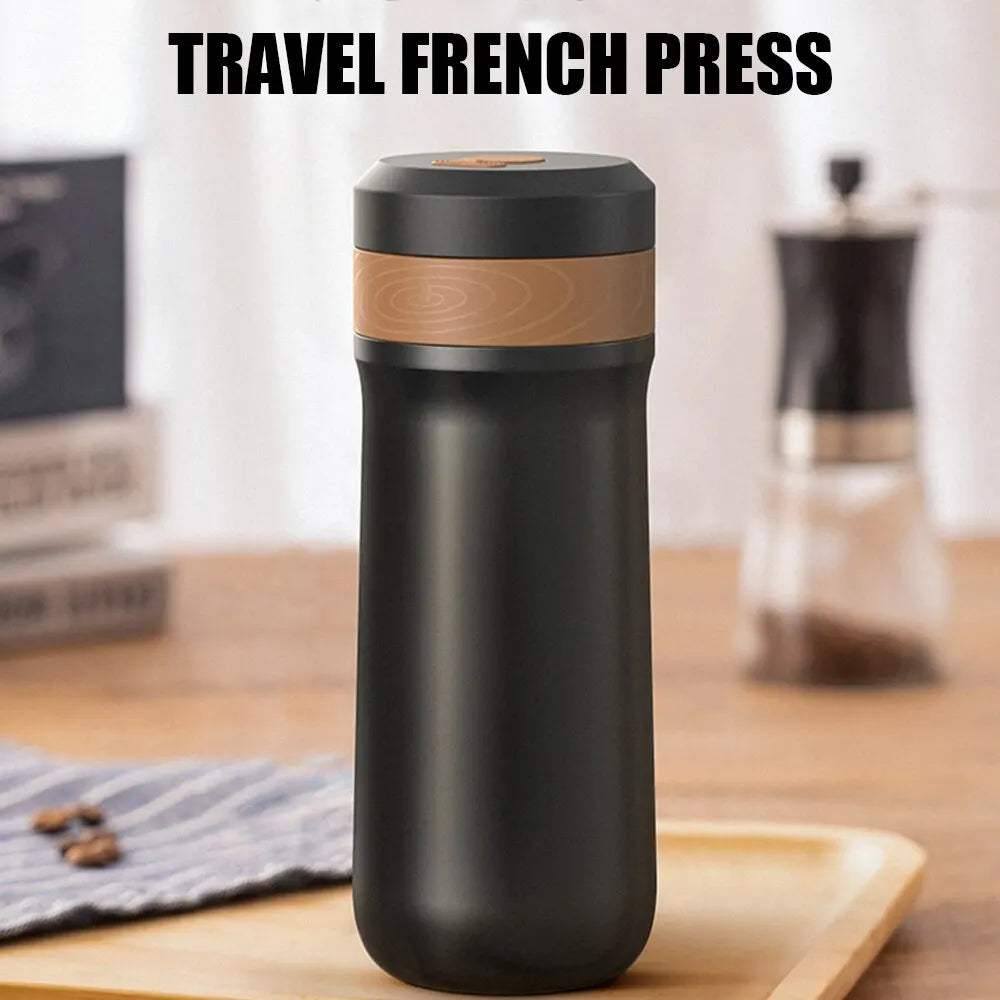 Steel French Press Travel Mug
