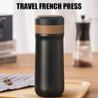 Steel French Press Travel Mug