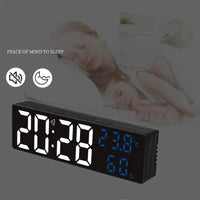 Digital Wall clock display time, temperature, night display