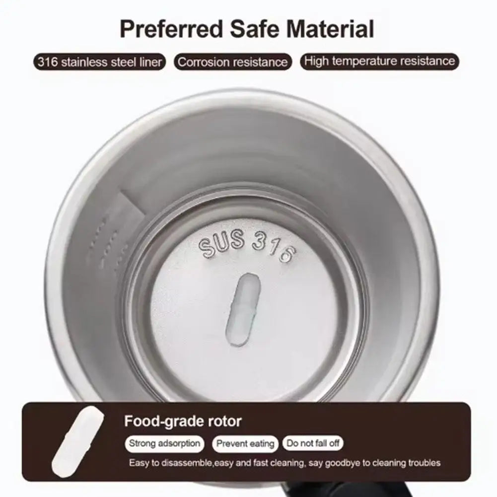 Automatic Stirring Mug - Stainless Steel Drinkware