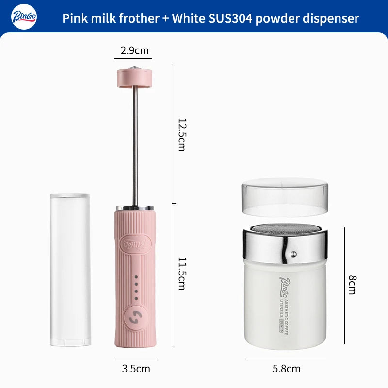 Electric Milk Frother, Wireless Handheld Blender