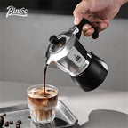 Dual Valve Moka Pot 200ml - Portable Espresso Maker for Home & Outdoor