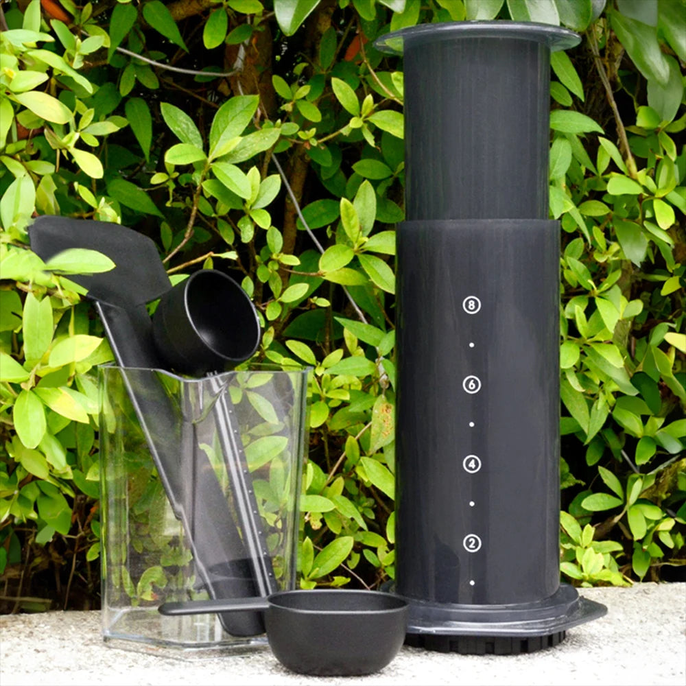 Portable AeroPress XL Espresso Coffee Maker – 250ml French Press Air Press Drip Coffee Pot with Biodegradable Filter Papers