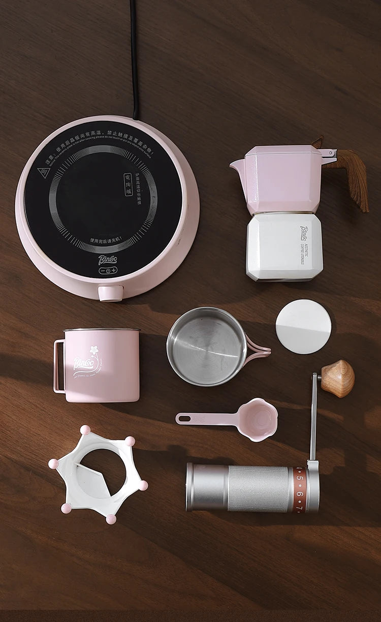 Double Valve Moka Pot Square Coffee Pot Espresso Pot Coffee Extraction Maker