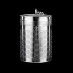 Stainless steel tea strainer in teapot

