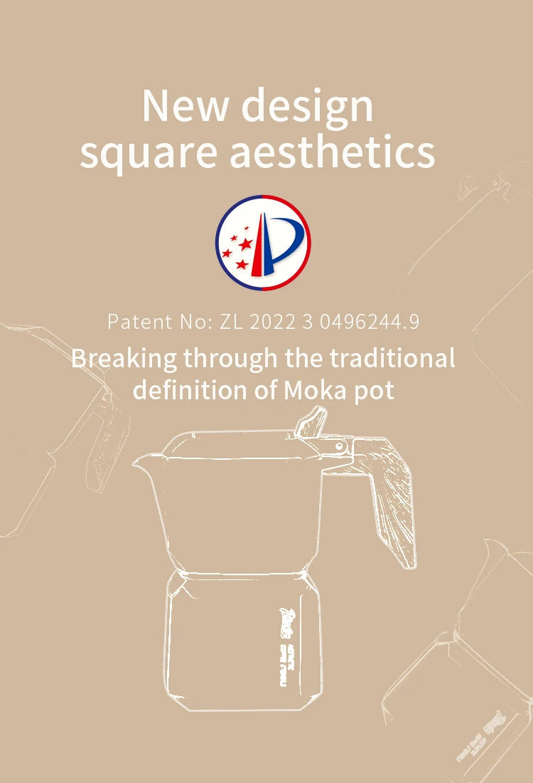 Italian Coffee Moka Pot Set Suitable for Home and Office